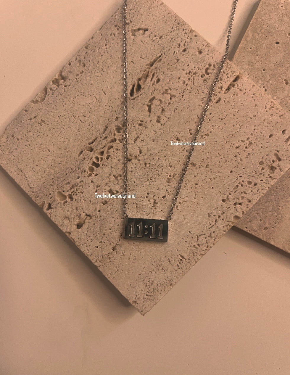 11:11 silver necklace